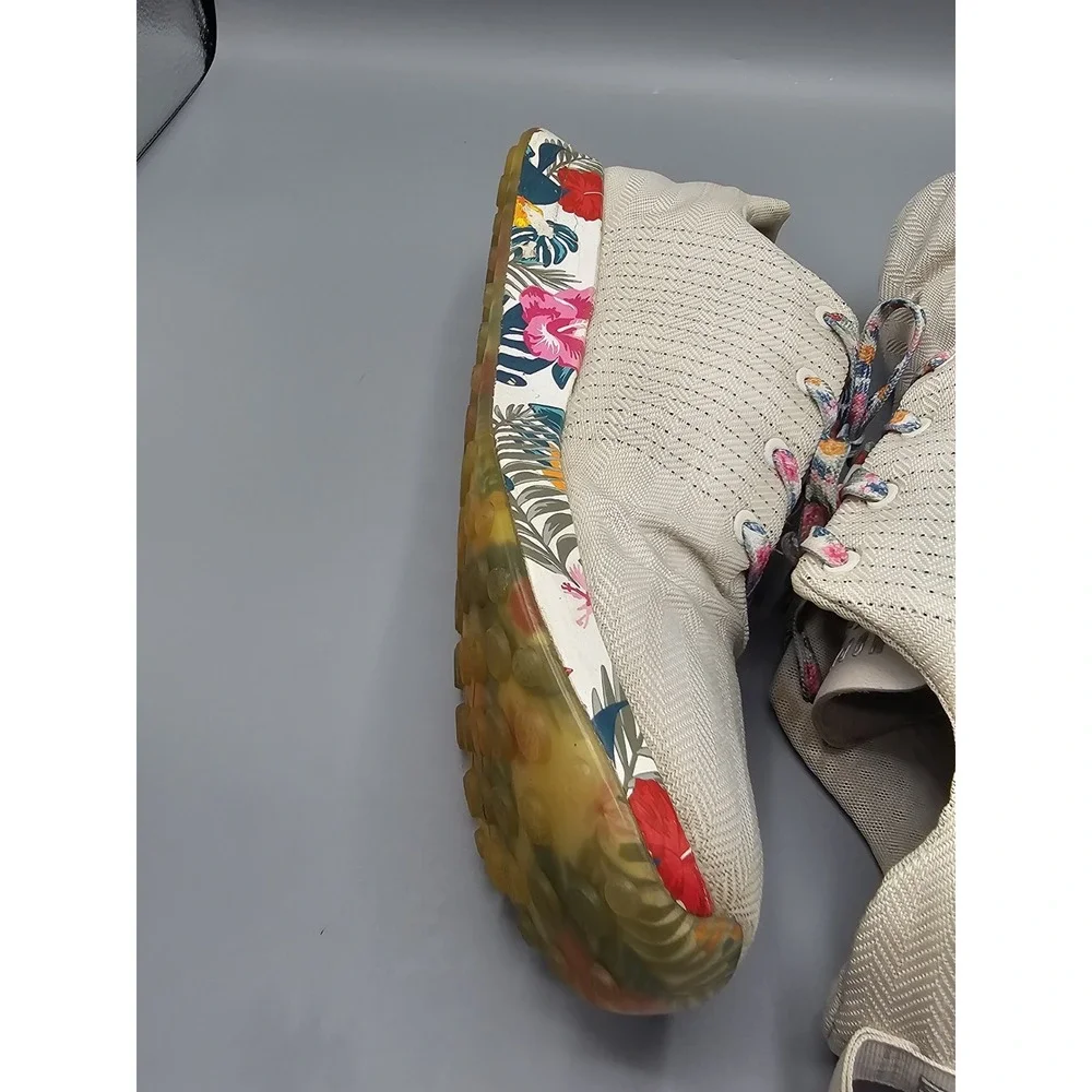 NOBULL‎ Impact SuperFabric Trainer Men Sz 14 Wmn 15.5 White Tropical Sneakers